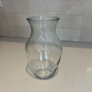 Clear Glass Vase -